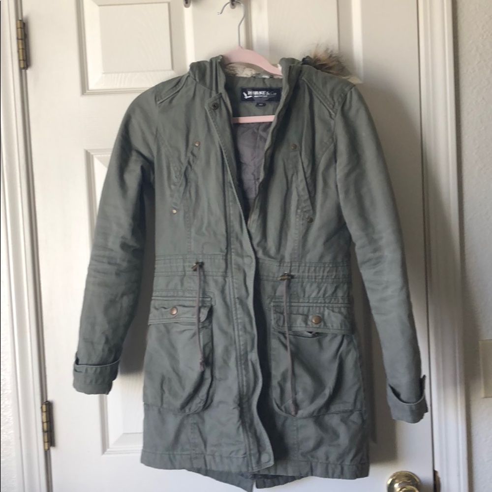 Warm green army jacket